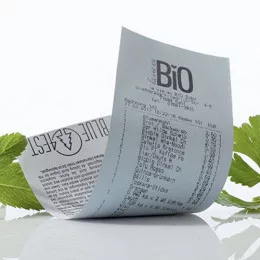 Blue4est Receipt roll, thermal paper, 57mm, longlife, EC-Cash, light blue