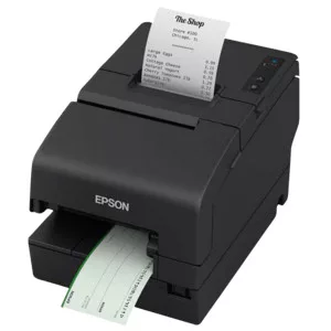 Epson TM-H6000VI, cutter, MICR, USB, poweredUSB, Ethernet, OPOS, black