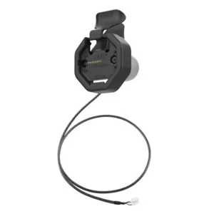 RAM Mounts GDS Uni-Conn Powered Snap-In Dock - 2-Hole AMPS Pattern - RJ45 Connector - PoE to PD Charging Modul - Screw Set